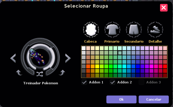 Addons E Seleçao De Roupa